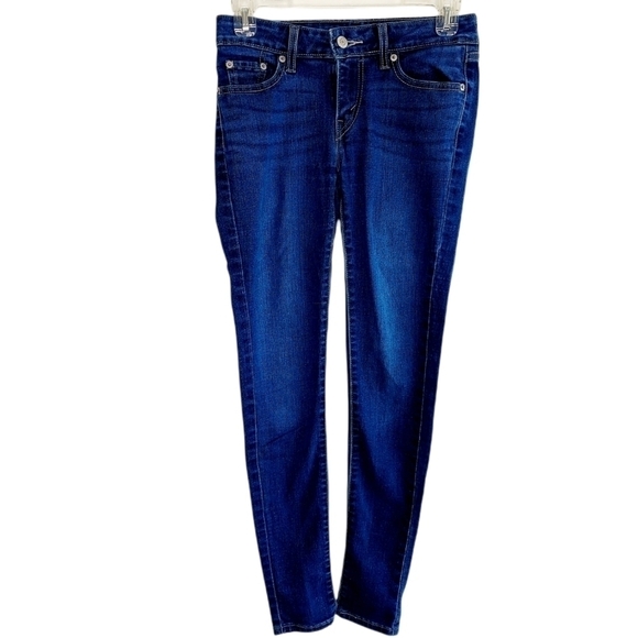 Levi's Women's Stretch Jeggings Jeans Size 26 X 32 Mid Rise Medium Wash EUC - Picture 1 of 9